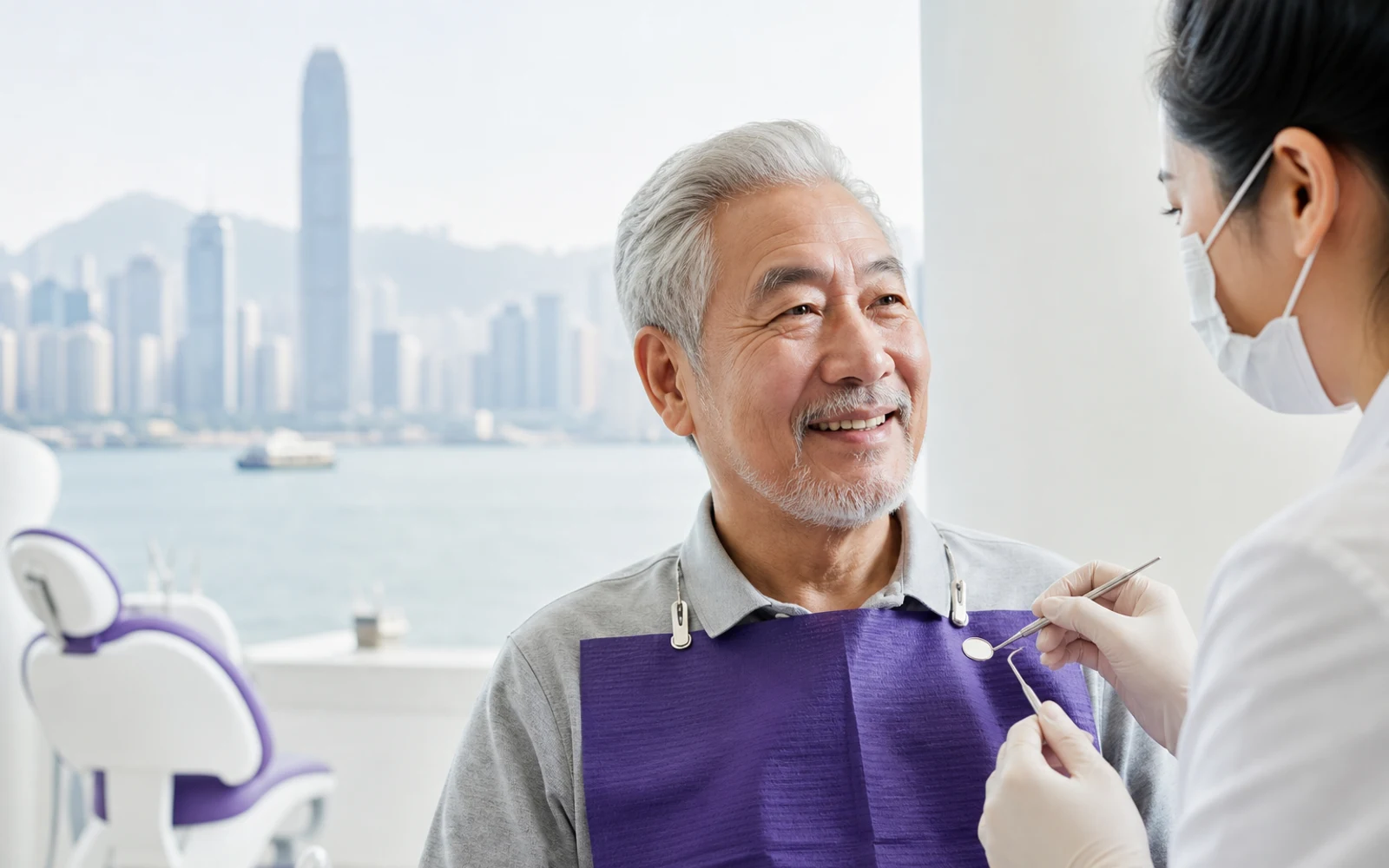 香港長者牙科服務概念視覺
